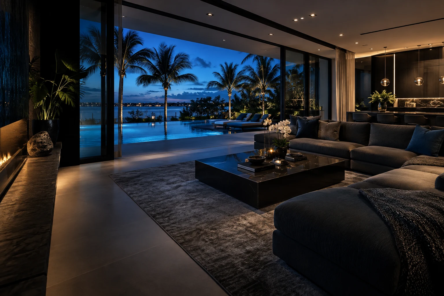 Photographic concept of an immersive contemporary interior